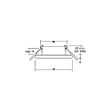 Brumberg recessed luminaire PROTECT-R round, direct IP44, white dimmable
