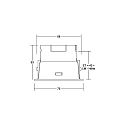 Brumberg ceiling recessed luminaire BINATO swivelling, rotatable, direct IP20, gold dimmable