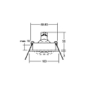 Brumberg recessed luminaire EXPAND GX5.3 round, swivelling IP20, white matt dimmable