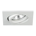 Recessed HV spot GU10, max. 50W, square, white