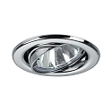 Recessed HV spot GU10, max. 50W, round, chrome