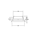 Brumberg recessed luminaire STEAM-R round, direct IP65, black dimmable