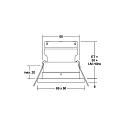 Brumberg Recessed downlight STEAM for MR16 LED module, V4A, IP54, square, max. 14W, excl. driver, white