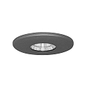 Brumberg Recessed LED downlight ADAPT, 230V, 3W 3000K 290lm, matt titanium