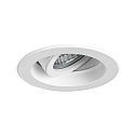recessed luminaire TIRRELDEEP round, swivelling, for VDU workstation, set back IP20
