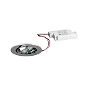 recessed luminaire TIRREL-R round, swivelling IP20, chrome dimmable 6W 680lm 3000K 38� 38� CRI >80