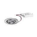recessed luminaire TIRREL-R round, swivelling IP20, aluminium dimmable 6W 680lm 3000K 38� 38� CRI >80