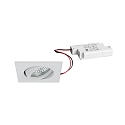 recessed luminaire TIRREL-S square, swivelling IP20, white dimmable 6W 680lm 3000K 38� 38� CRI >80