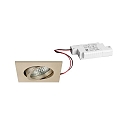 recessed luminaire TIRREL-S square, swivelling IP20, white dimmable 6W 680lm 3000K 38� 38� CRI >80