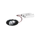recessed luminaire IP20, glossy, black, transparent  6W 680lm 3000K 20-40� 20-40� CRI 80-89