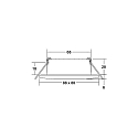 Brumberg recessed luminaire CHOOOSE square LED IP44, white dimmable 5W 510lm 2700-4000K 20-40� 20-40� CRI 80-89