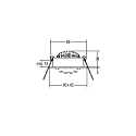 Brumberg recessed luminaire IP20, glossy, black, transparent dimmable 7W 740lm 3000K 20-40� 20-40� CRI 80-89