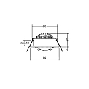 recessed luminaire LOOP-R round, swivelling, set of 1 IP20, white dimmable 5W 450lm 3000K 20-40� 20-40� CRI > 90