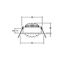 Brumberg Recessed LED spot set dim2warm incl. converter, IP20, round, 230V, 6W 1800-3000K 460lm 38�, swivelling 30�, matt alu