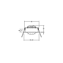 Brumberg recessed luminaire LAKIL-S square, swivelling, for VDU workstation, Dim-To-Warm, set of 1 IP20