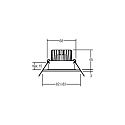 Brumberg Recessed outdoor LED spot set BB16, IP54, square, 230V, 6W 3000K 640lm 38�, fixed, dimmable, white