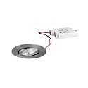 outdoor recessed luminaire BB23 round, swivelling IP65, nickel dimmable