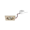 recessed luminaire TIRREL-S square, swivelling IP20, white dimmable 6W 680lm 3000K 38� 38� CRI >80