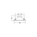ceiling recessed luminaire DIOS MICRO round, direct IP20, silver dimmable