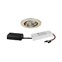 recessed luminaire IP20, glossy, transparent dimmable 6W 680lm 3000K 20-40� 20-40� CRI 80-89