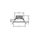 Brumberg Recessed outdoor LED spot set BB15 incl. DALI-converter + connection box, IP54, round, 230V, 6W 3000K 640lm 38�, fixed, inox