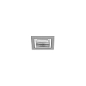 ceiling recessed luminaire APOLLO MICRO square, direct IP20, silver, transparent dimmable
