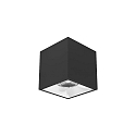 downlight APOLLO MAXI square, smooth, DALI controllable IP20, powder coated, black dimmable