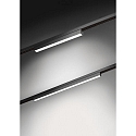Brumberg track linear luminaire PEPA LINEAR 30CM OPAL rigid, DALI controllable IP20, black matt dimmable