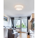 Brumberg ceiling luminaire TIM � 50CM up / down, with diffuser E27 IP20, nickel matt dimmable