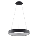 pendant luminaire GEORGA 2CCT CCT Switch, ring shape IP20, black matt dimmable