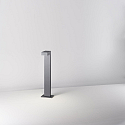 Brumberg Outdoor LED bollard light, IP65, 230V AC, 60cm, 9W 3000K 210lm, incl. 50cm power cable, structured graphite