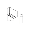 Brumberg Outdoor LED wall luminaire, IP54, 230V AC, Up/Down variabel, 18x15cm, 6W 3000K 150lm . 100°, structured graphite