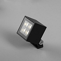 Brumberg Outdoor LED floor spot BLOKK, IP65 IK07, 10W 3000K 740lm 36�, swivelling, structured graphite