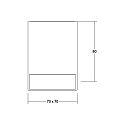 Brumberg Outdoor LED ceiling luminaire BLOKK, square, IP54, 10W 3000K 740lm 30�, structured graphite