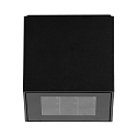 Outdoor LED ceiling luminaire BLOKK, square, IP54, 22W 3000K 2030lm 30�, structured graphite