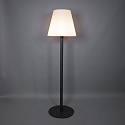 Brumberg outdoor floor lamp BIAK surface-mounted version, switchable, conical E27 IP44, graphite grey 
