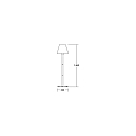 Brumberg outdoor floor lamp BIAK switchable E27 IP44, graphite grey 