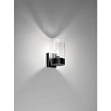 Brumberg outdoor wall luminaire COOQUEE E27 IP65, black, transparent dimmable