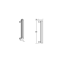 Brumberg panel spot WALLWASHER IP66, titanium dimmable