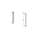 Brumberg panel spot WALLWASHER IP66, titanium dimmable