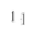 Brumberg panel spot WALLWASHER IP66, titanium dimmable