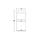 Brumberg bollard lamp ZAGAMI IP54 switchable LED IP54, graphite 