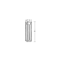 Brumberg bollard lamp LEVU short, switchable IP54, powder coated, graphite grey 