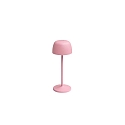 battery table lamp ROSS down, with touch dimmer IP54, pink dimmable
