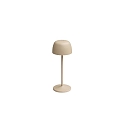 battery table lamp ROSS IP54, sand coloured dimmable