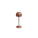 battery table lamp ROSS IP54, brown dimmable