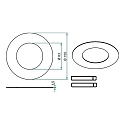 Brumberg Reducing ring with outer � 15cm, matt nickel