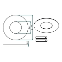 Brumberg Reducing ring with outer � 18cm, black