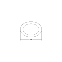 Brumberg ring MUNA MINI round, black matt