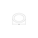Brumberg ring MUNA MAXI round, black matt